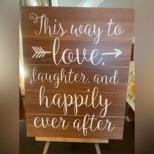 Wedding sign